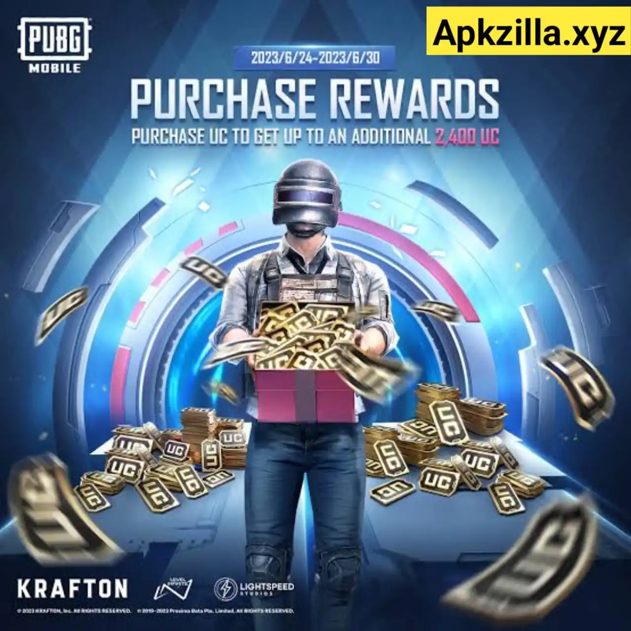 12,000 UC reward for free PUBG skins